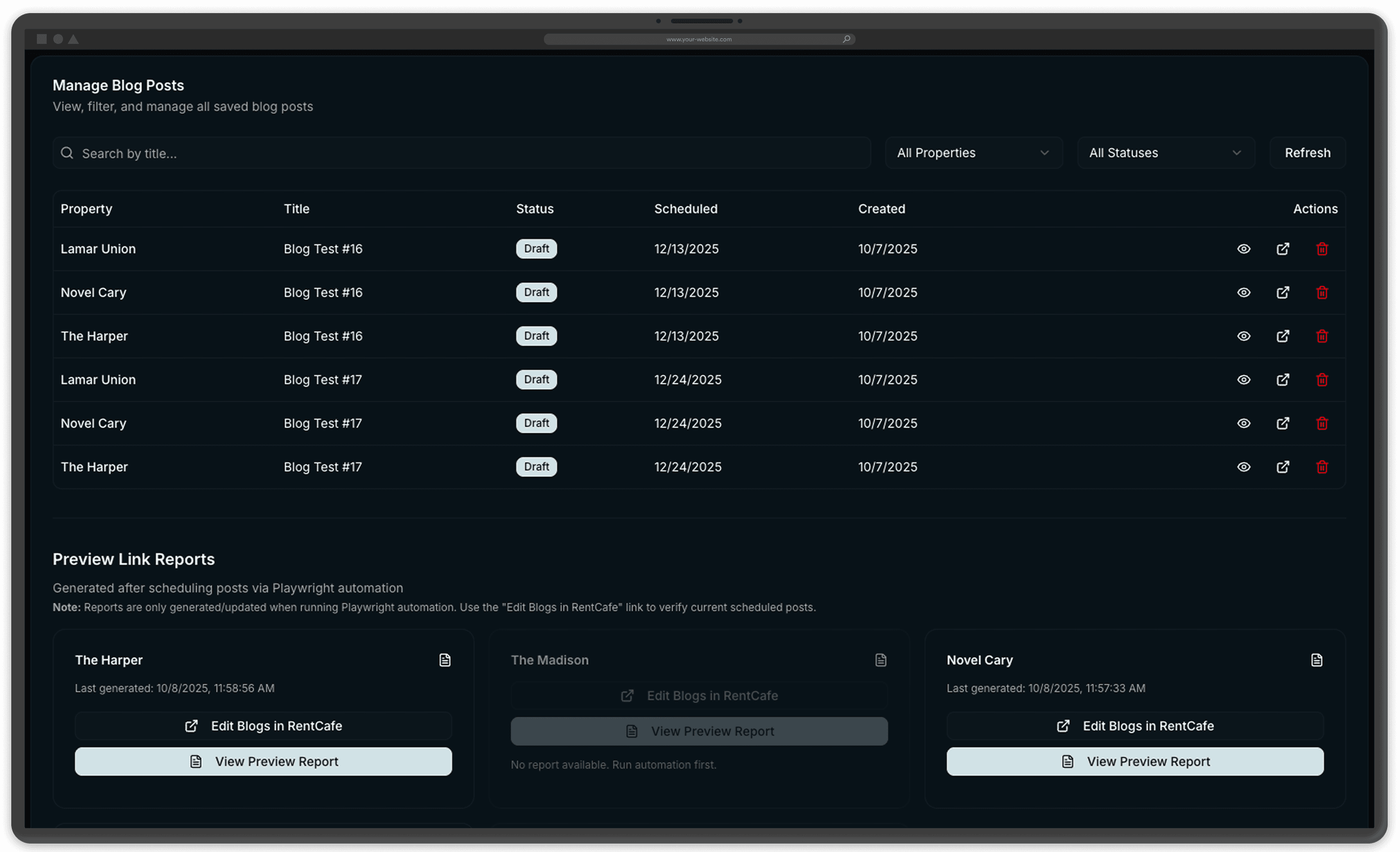 Dynamic Blog Content Generator & Scheduler Workflow